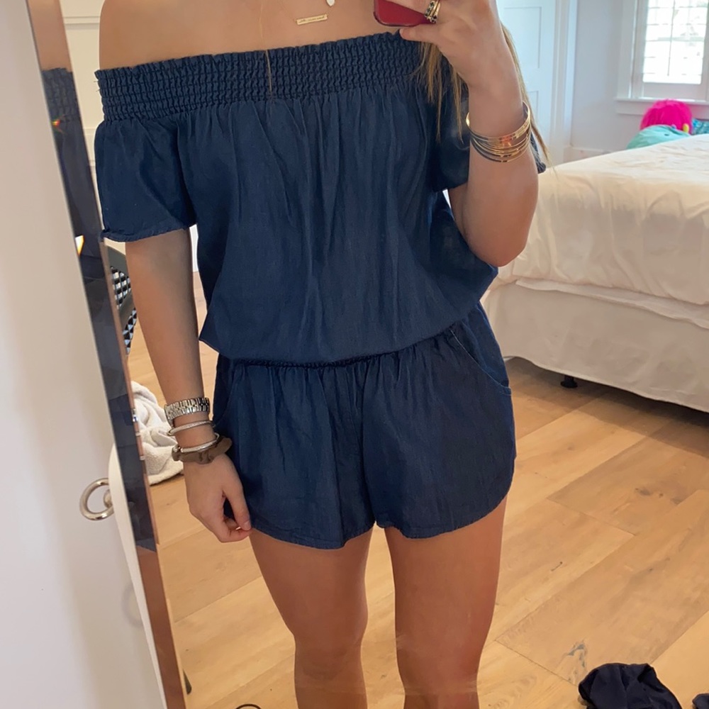 Blue romper